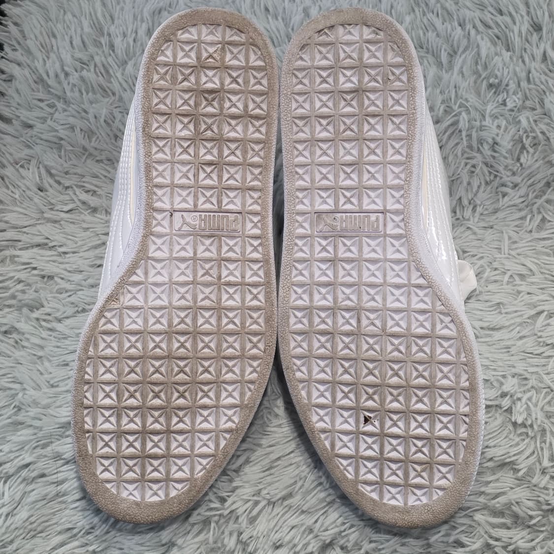 6w-14:푸마 바스켓 패턴 리본 스니커즈 화이트 (23.5cm) 상품이미지9