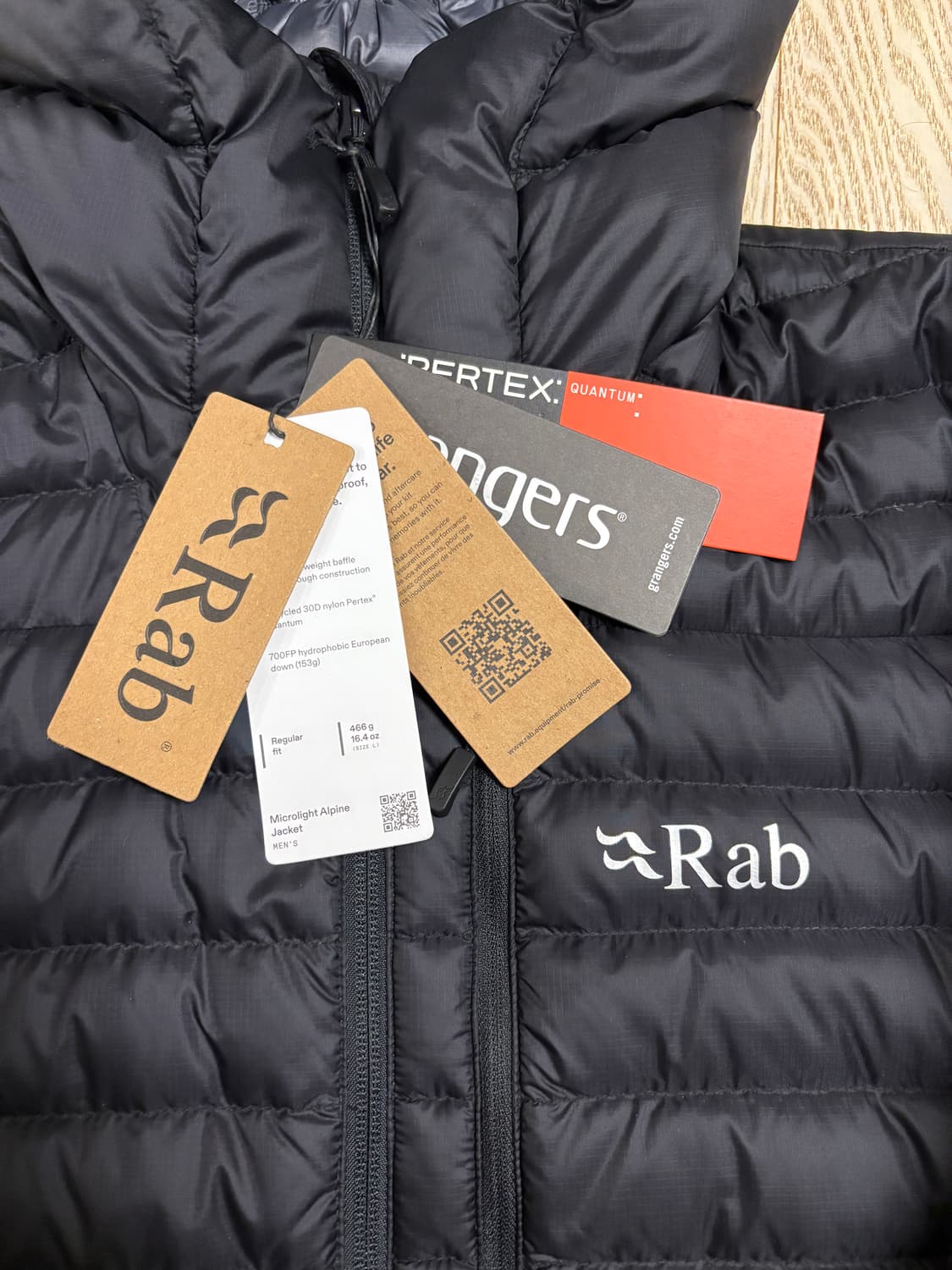RAB 마이크로라이트 알파인 자켓 블랙 (UK XL/JPN XXL) 상품이미지2