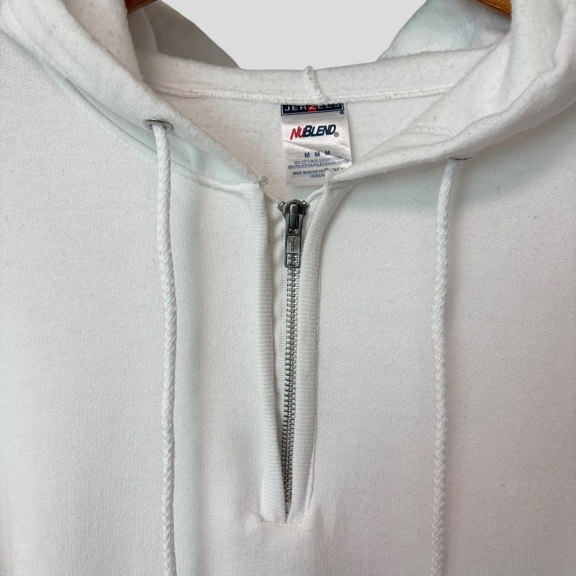 (M)빈티지 Jerzees 저지스 블랭크 하프집업 스웨트 후드티셔츠 상품이미지4