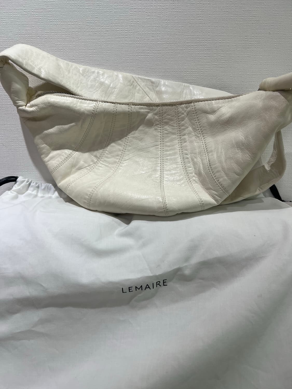 정품!르메르 크루아상 범백 스몰 화이트 상품이미지6