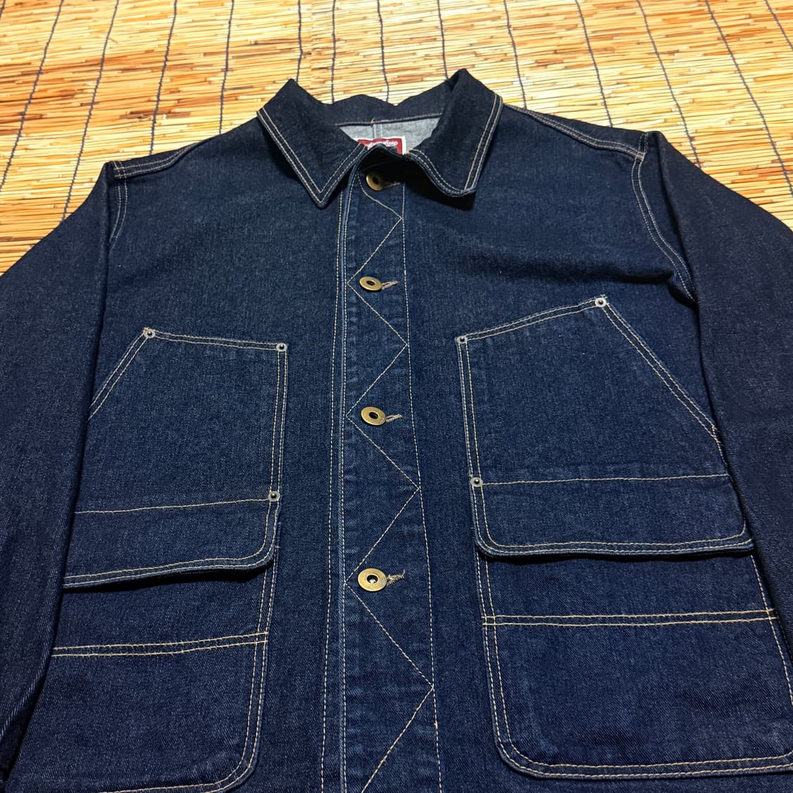 Edisonstore 데님 버튼 코트 XL 상품이미지4