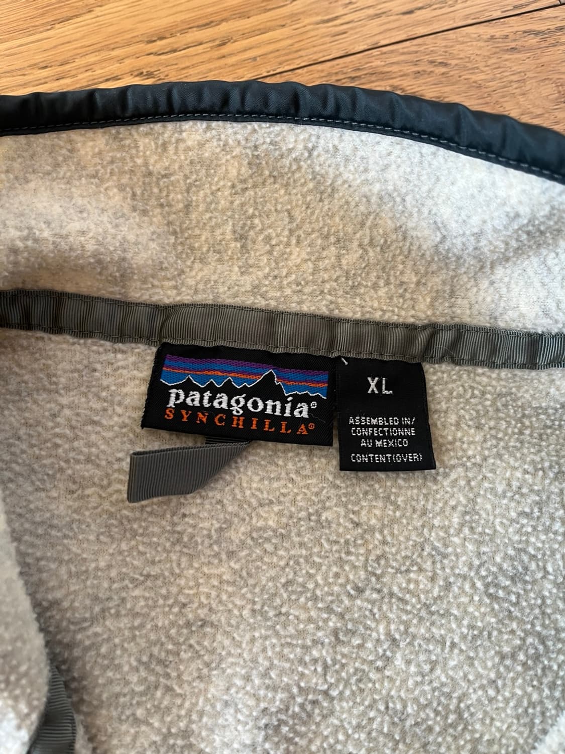 90s 파타고니아 신칠라 헤비웨이트 오트밀 xl 플리스 후리스 아노락 맨 상품이미지6
