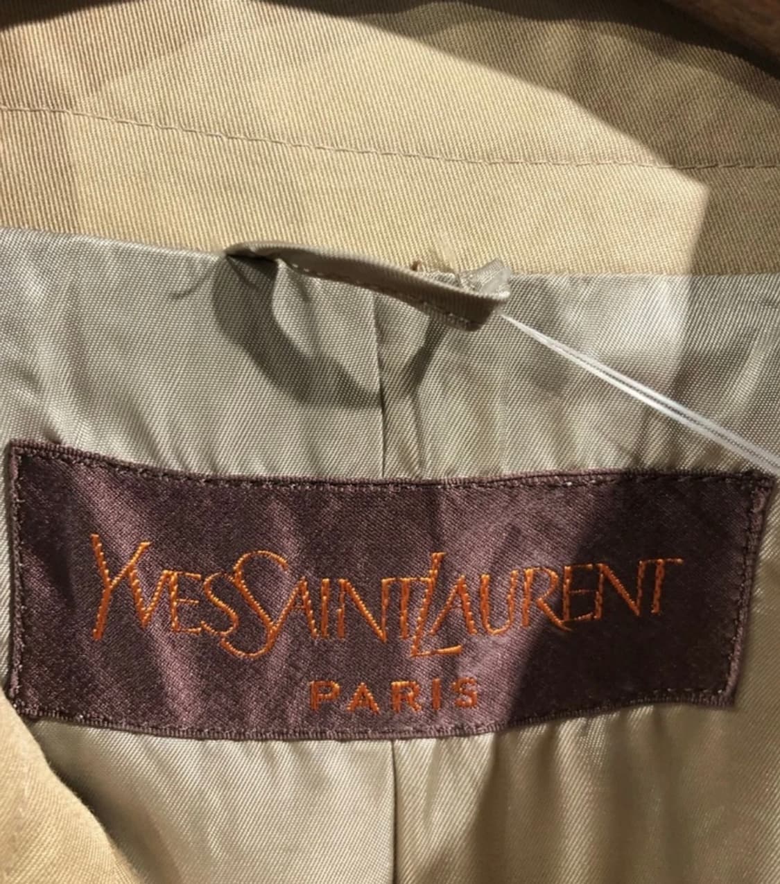 [1140]Yves Saint Laurent beige long coat 상품이미지5