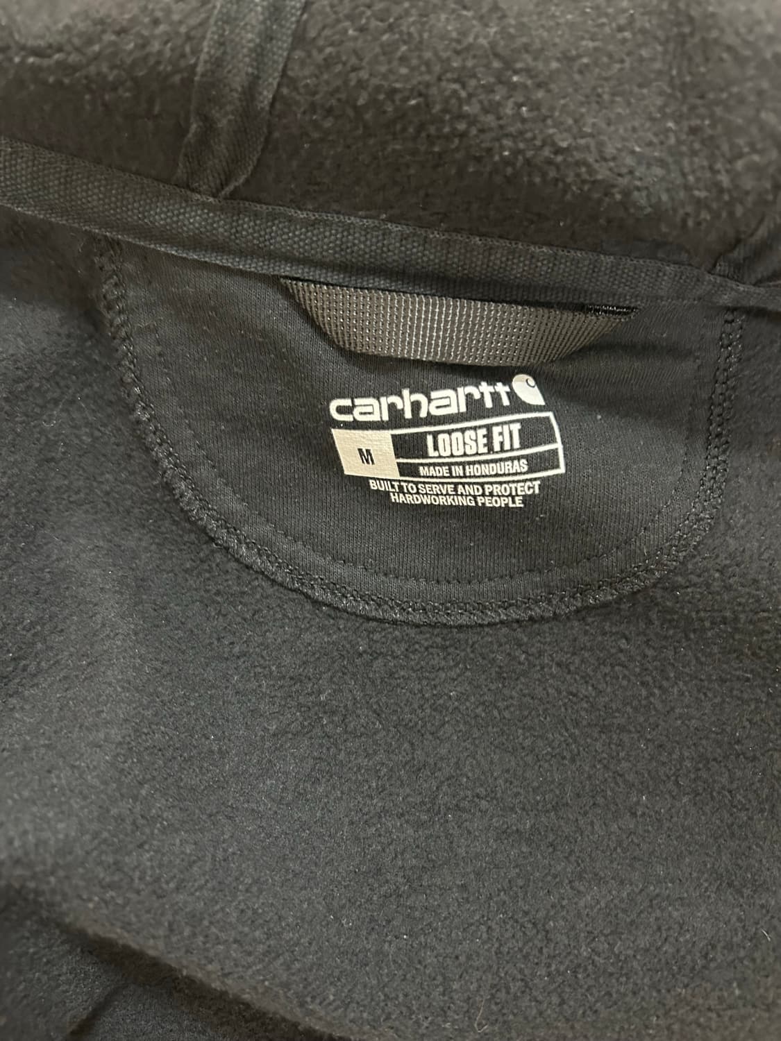 칼하트 후드집업 블랙 m 루즈핏 상품이미지2