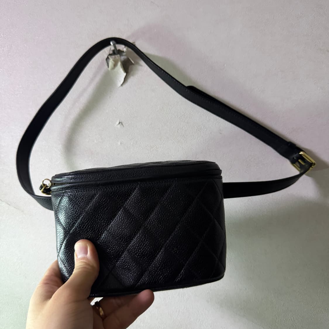 샤넬 캐비어 패니팩 벨트 가죽 가방 상품이미지4