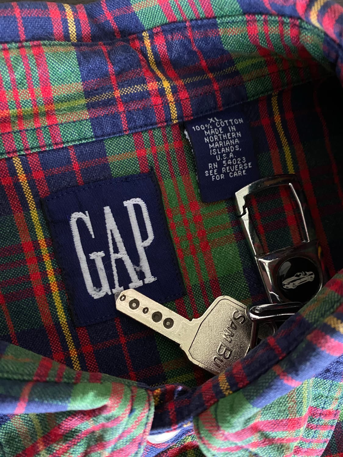 (XL) 올드갭 체크 긴팔 셔츠 상품이미지2