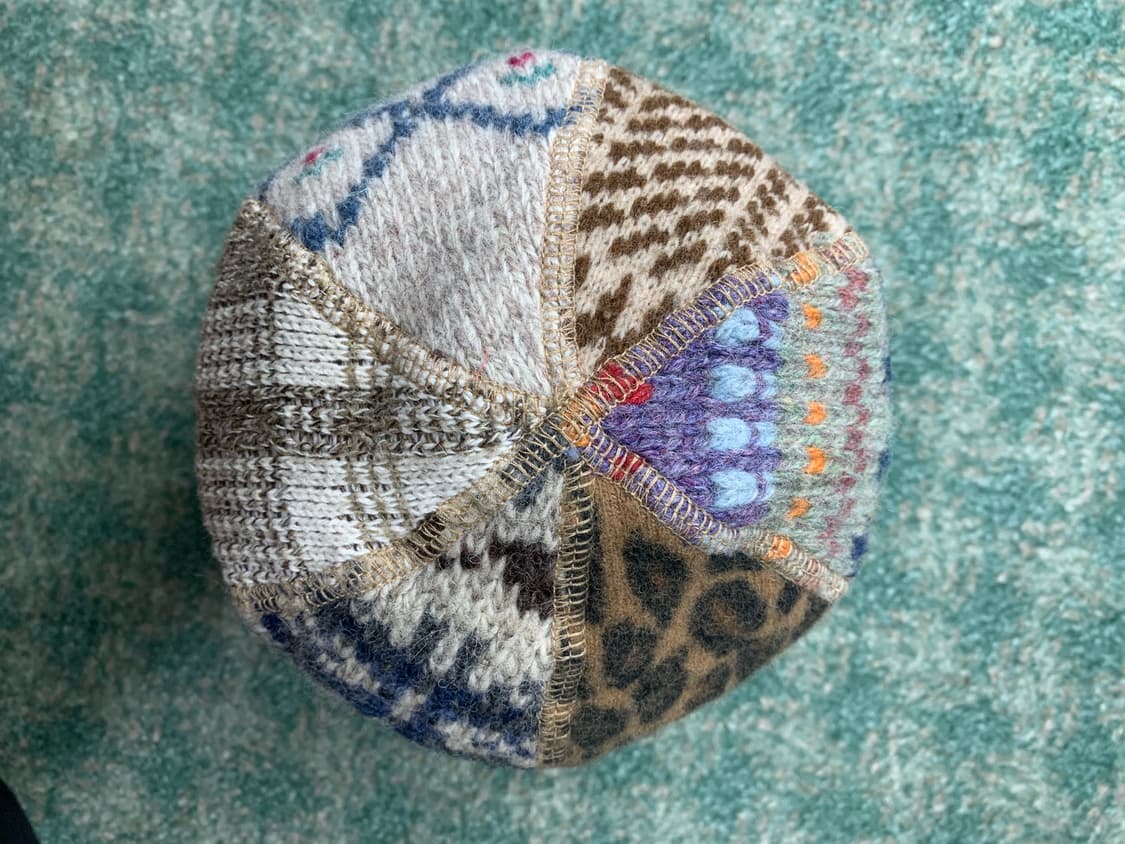  🇺🇸BLUE RUG PATCHWORK KNIT BEANIE2 상품이미지3