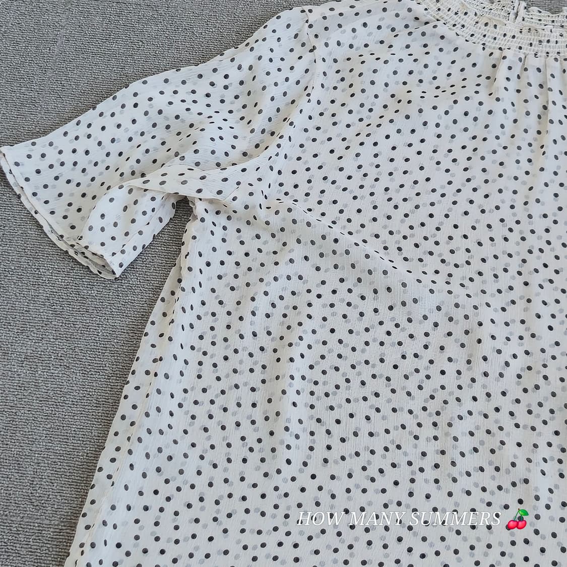 도트무늬 반팔 셔츠  상품이미지6