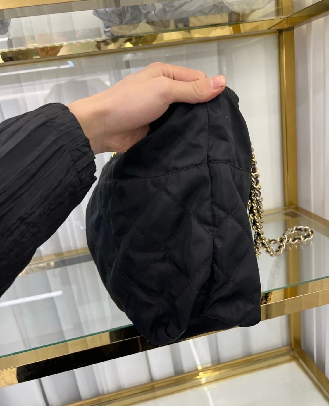 프라다 퀄팅 포코노 체인백 숄더 상품이미지3