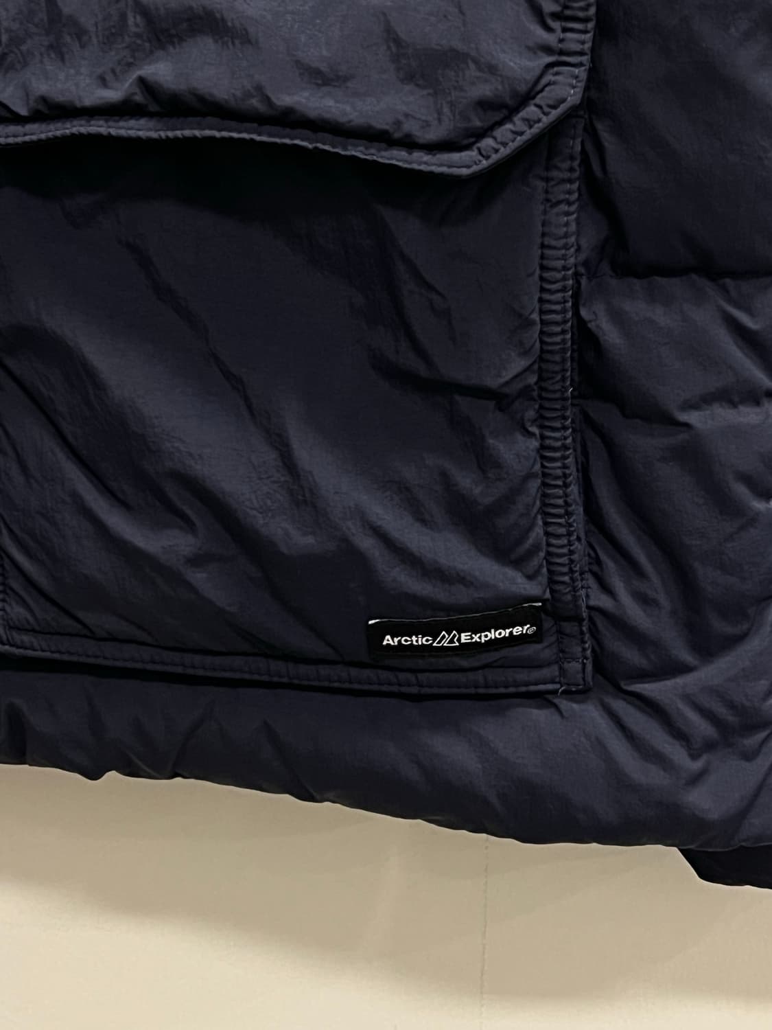 폴햄 덕다운 셰르파 패딩 네이비 상품이미지3