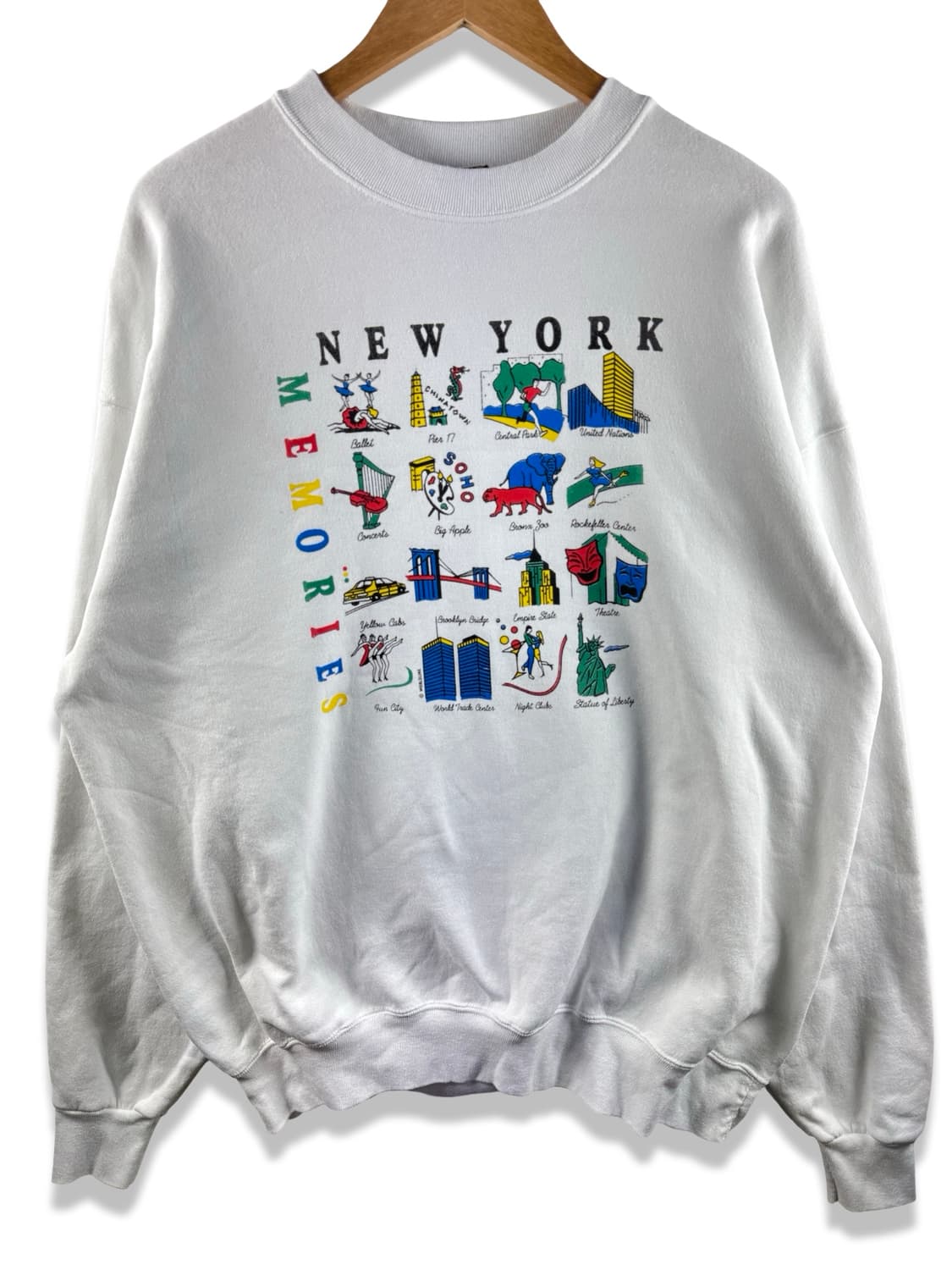 90S 미국생산 뉴욕시티 메모리즈 스웻셔츠2678 상품이미지2