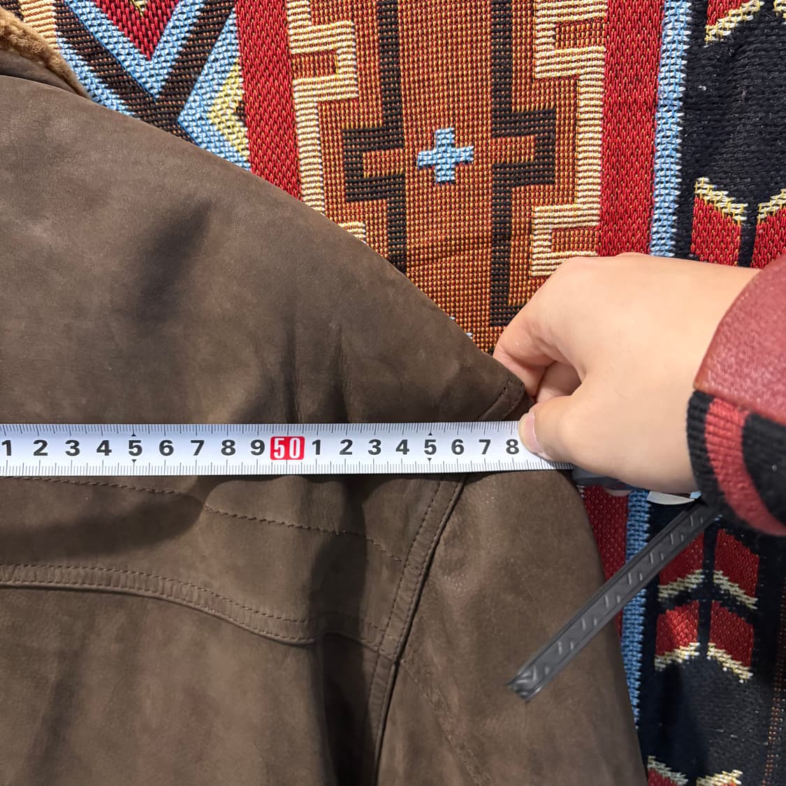 90s 런던포그 빈티지 소가죽 롱코트 자켓 상품이미지8