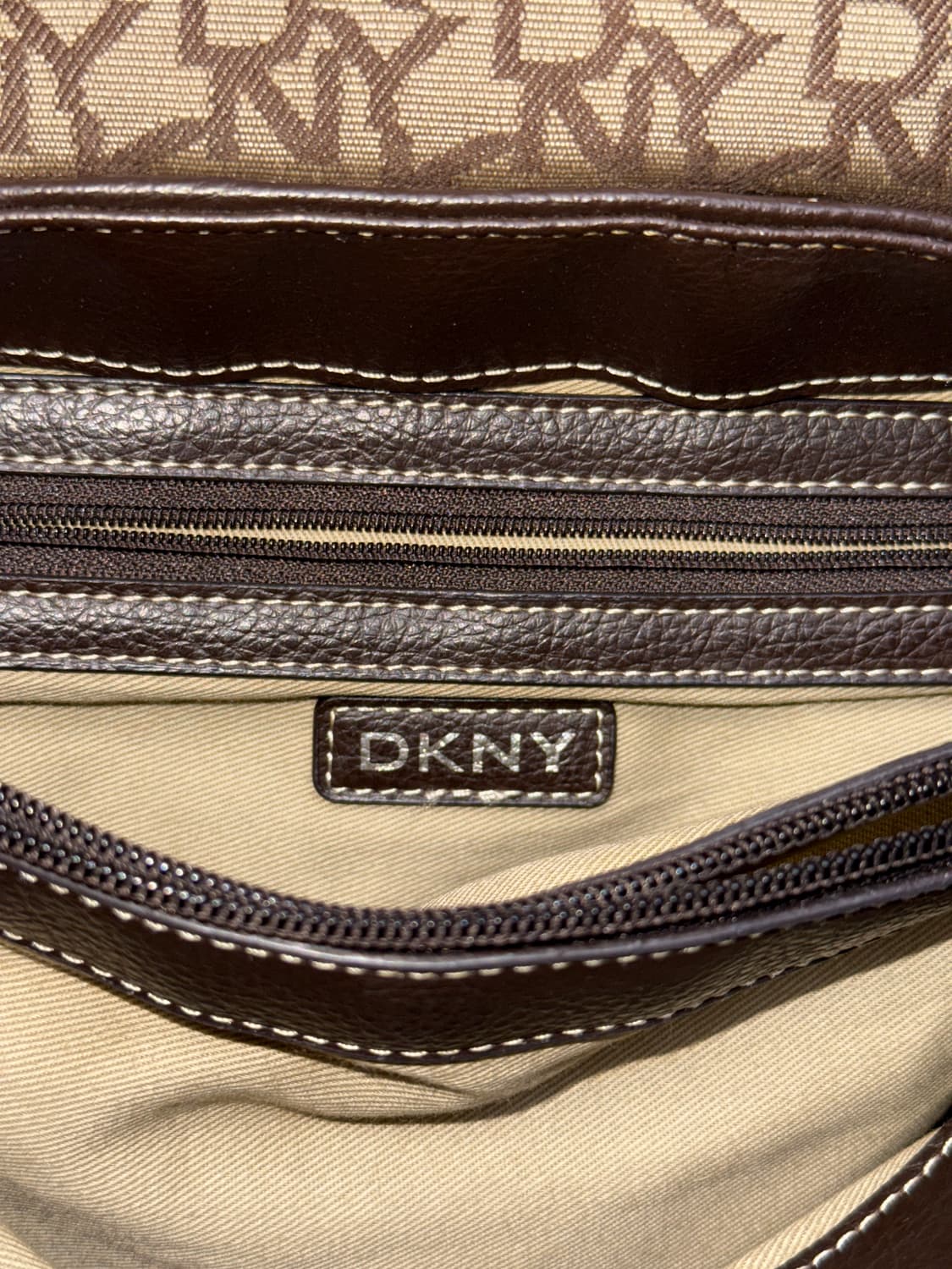 DKNY brown logo buckled shoulder bag 상품이미지6