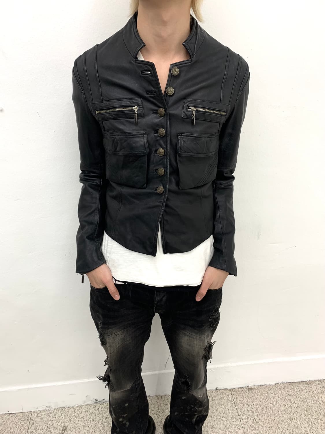 Napoleon lambskin leather jacket   상품이미지8