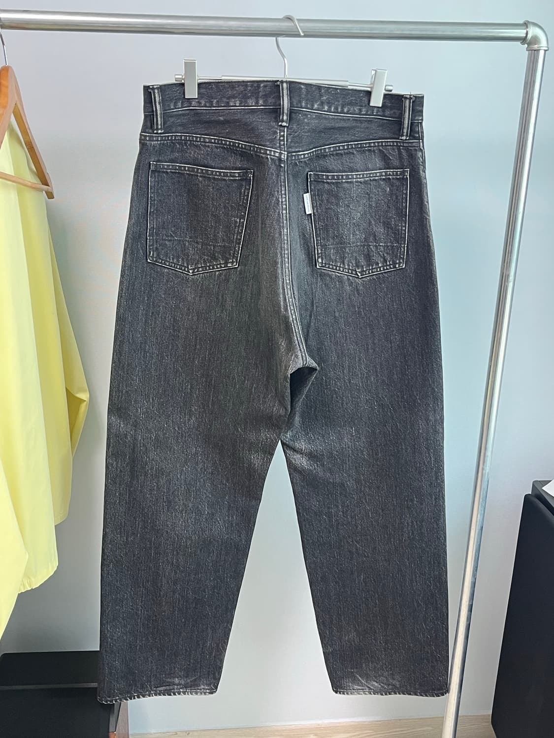 엔즈앤드민즈 워시드 블랙 데님팬츠 상품이미지2