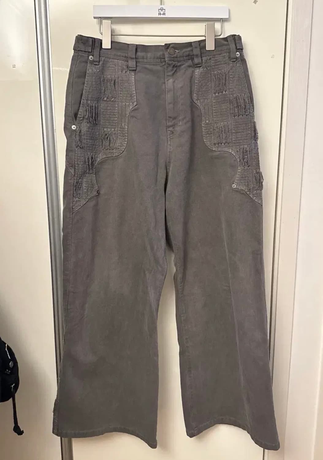 [3]25FW 폴리테루 1011 웨스턴 보로팬츠 - 그레이 상품이미지1