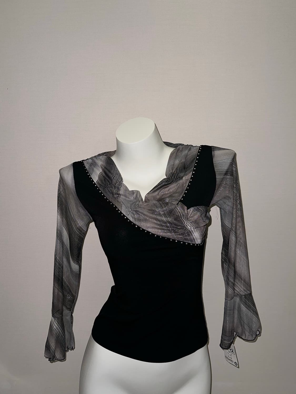 긱시크 브이넥 오리엔탈 7부 탑 상품이미지6