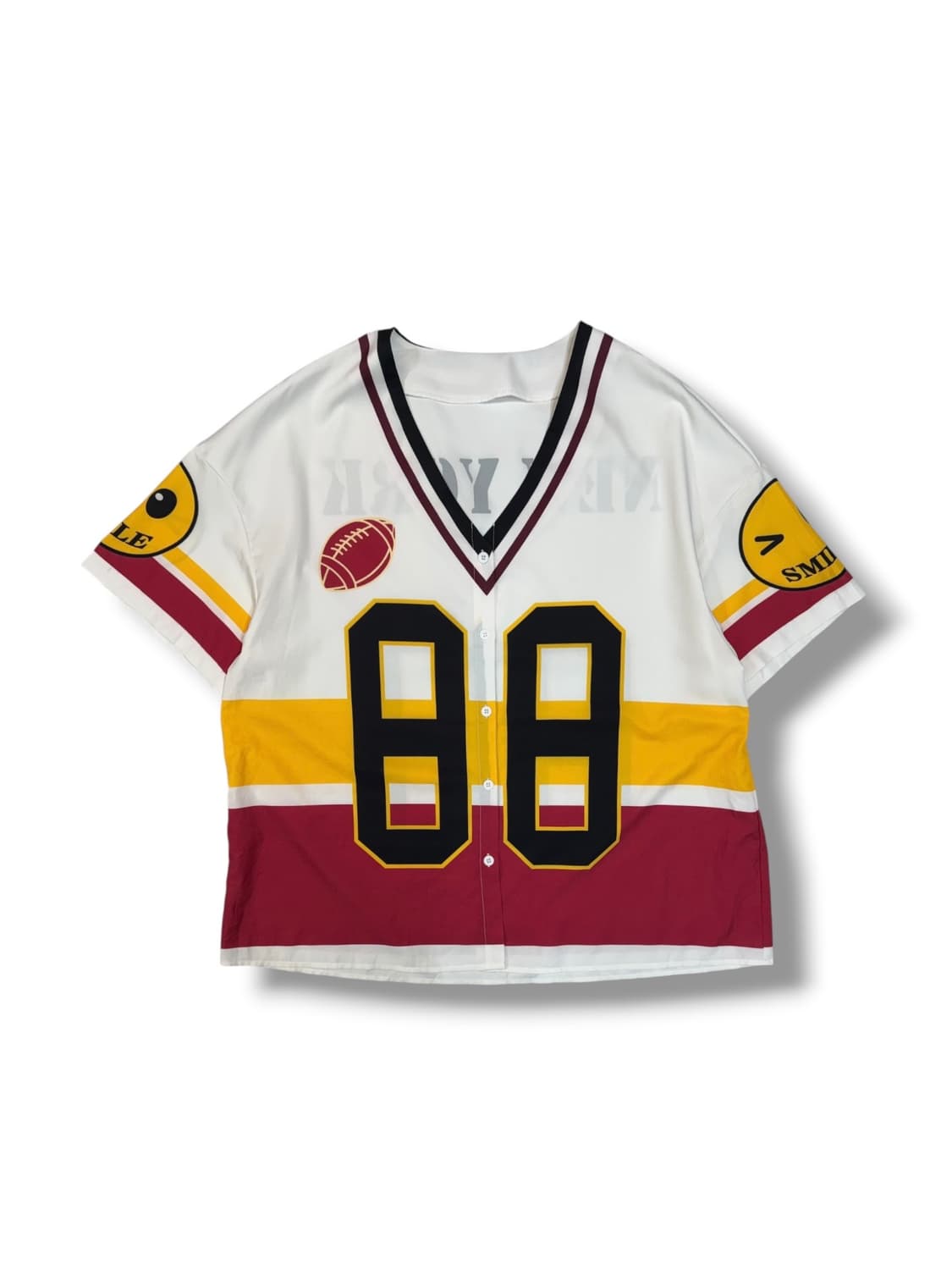 빈티지 스마일 뉴욕 럭비 져지 (XL)  상품이미지1
