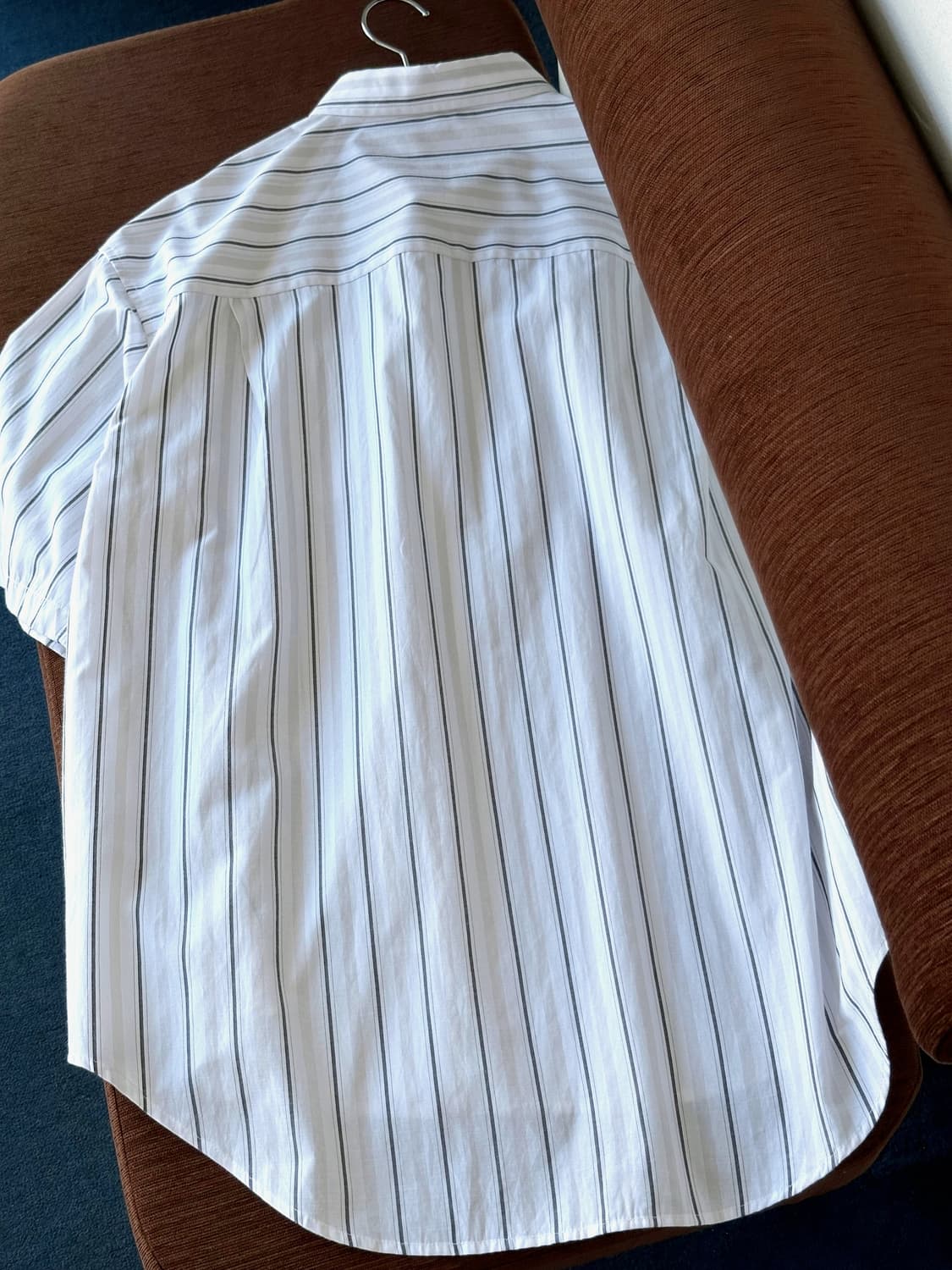 Light cotton poly design BIG H/S shirt 상품이미지7