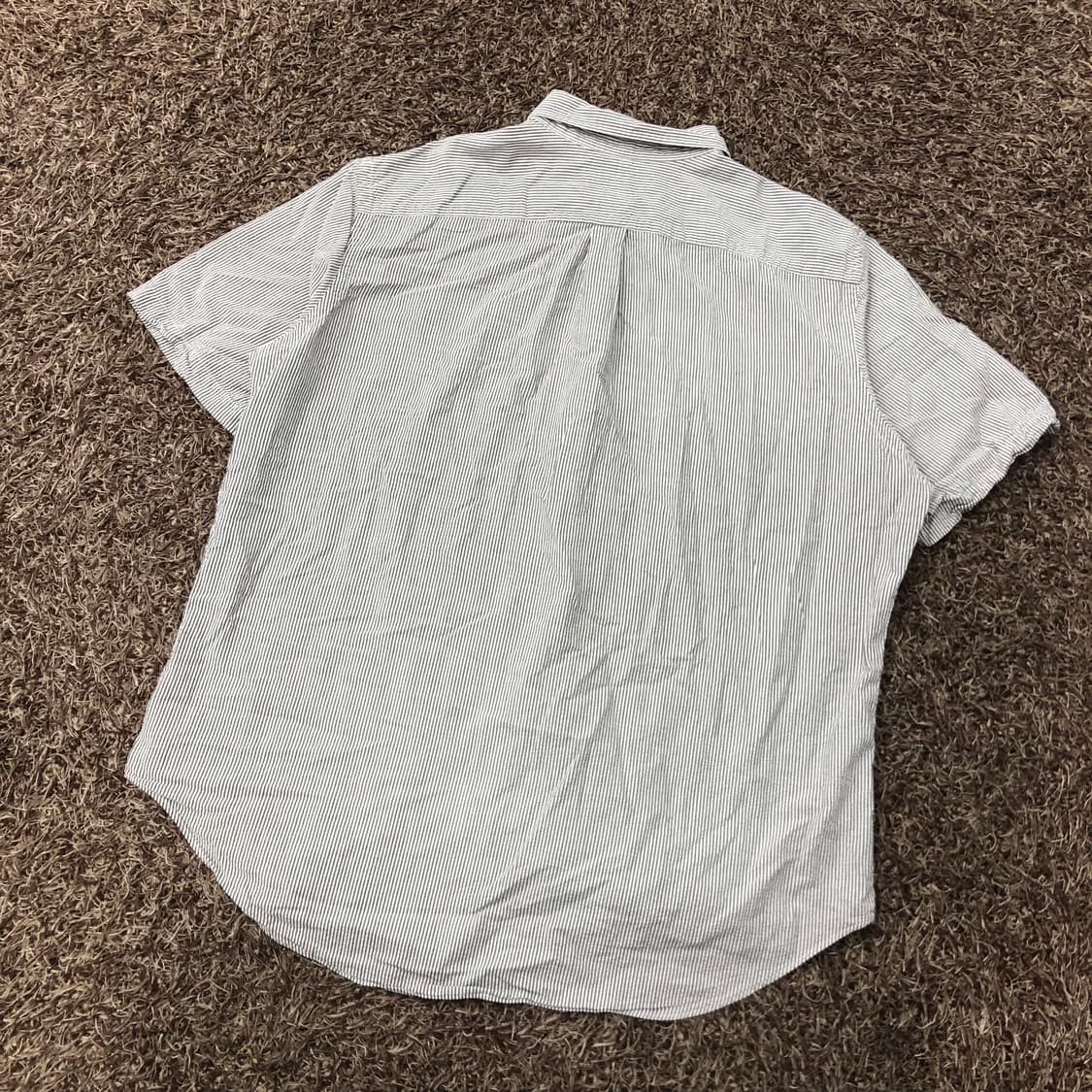 XXL 폴로 랄프로렌 시어서커 스트라이프 반팔 셔츠 상품이미지5