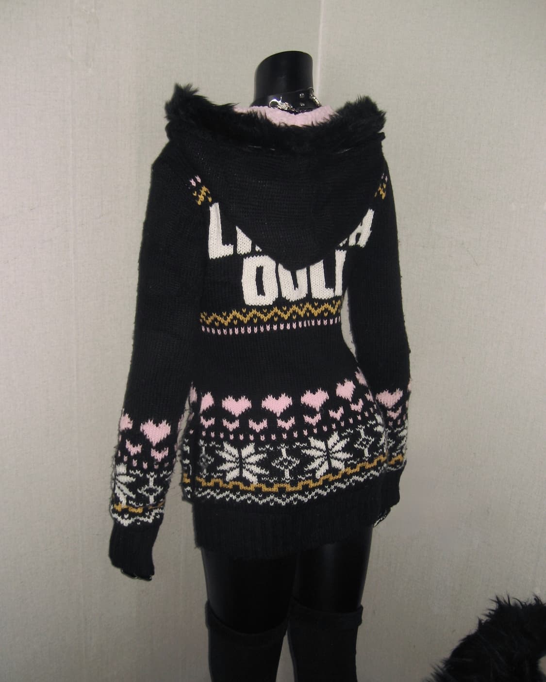 리즈리사돌 LIZ LISA doll 코위찬 노르딕 퍼 니트가디건 히메갸루 상품이미지5