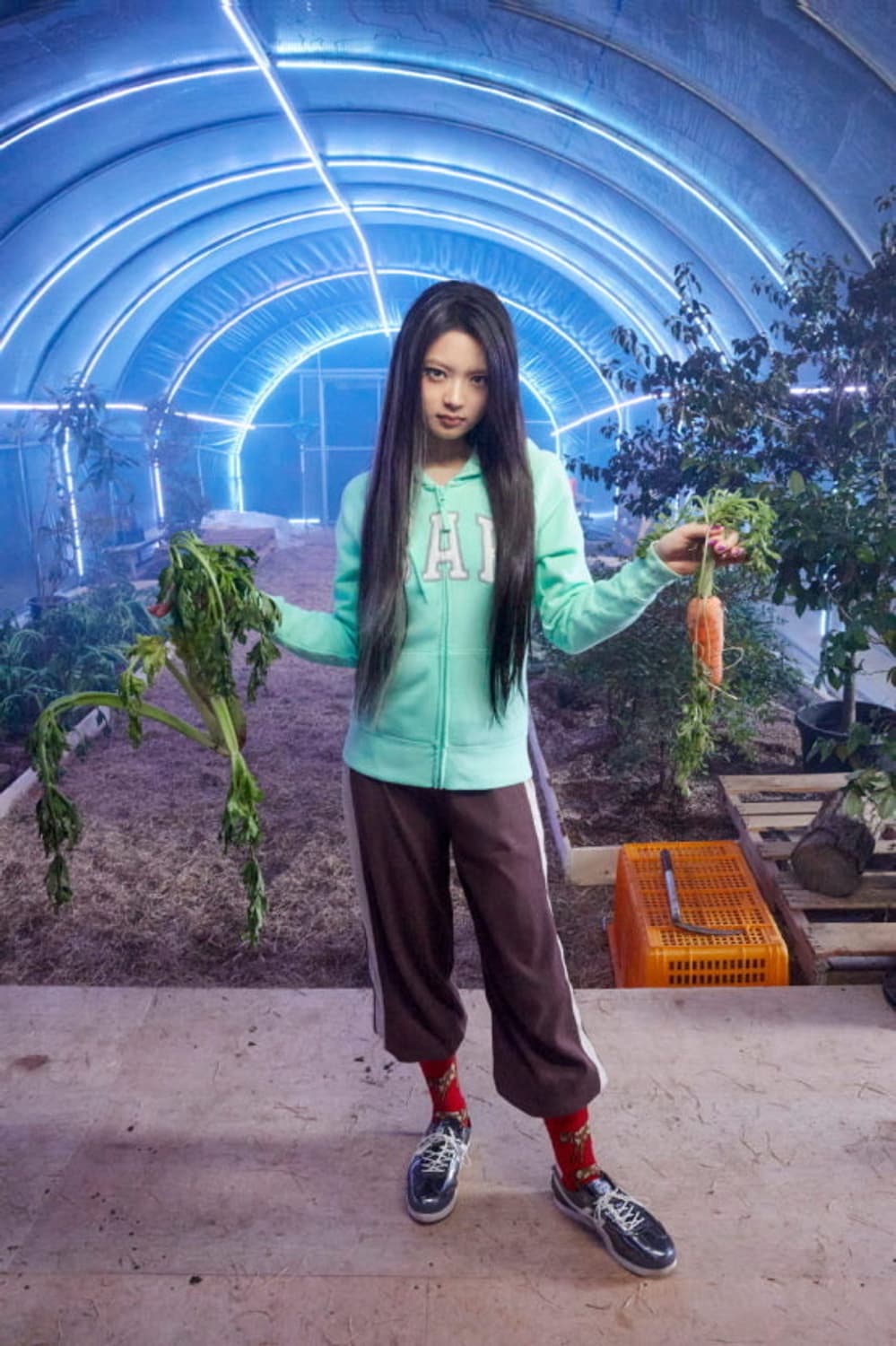 키키 키야 갭 후드집업 민트 상품이미지3