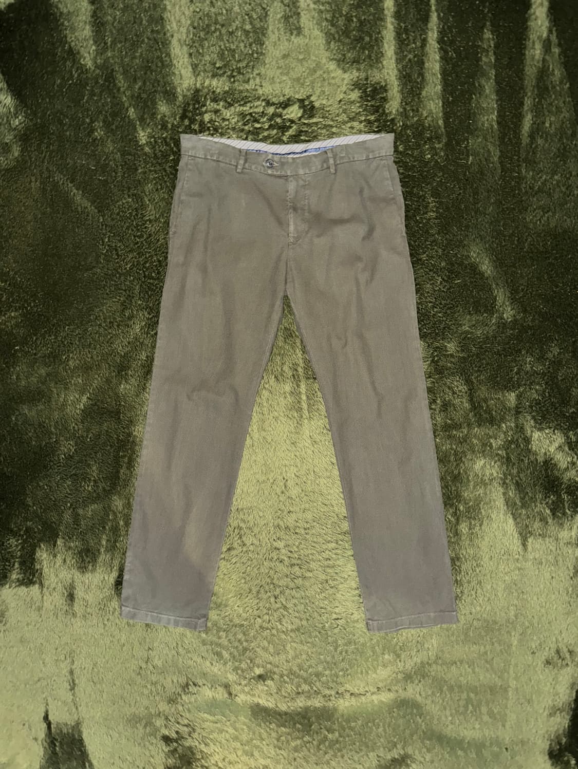 [36X32] 타미힐피거 DENTON 텍스쳐드 코튼 트라우저 올리브 상품이미지1