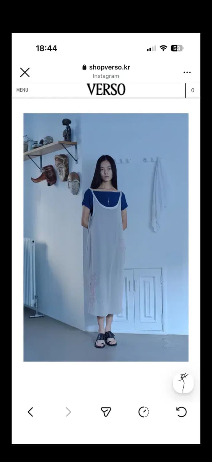 Verso 베르소 LACE PANEL SLIP DRESS 상품이미지1