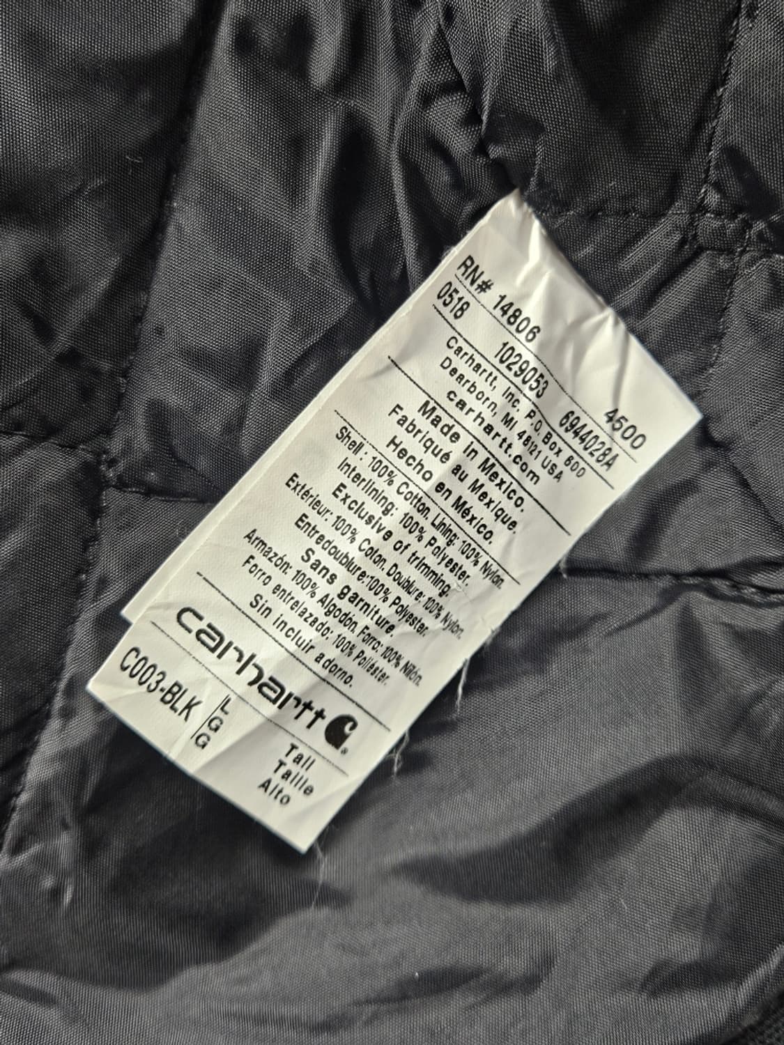 칼하트 C003 덕 캔버스 아크틱 초어 자켓 ( L ) / 10794 상품이미지8