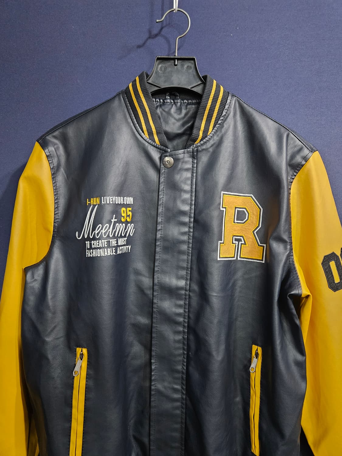 F-LAB 에프랩 자수 투톤 남성 100~105 야구점퍼 항공점퍼  상품이미지7