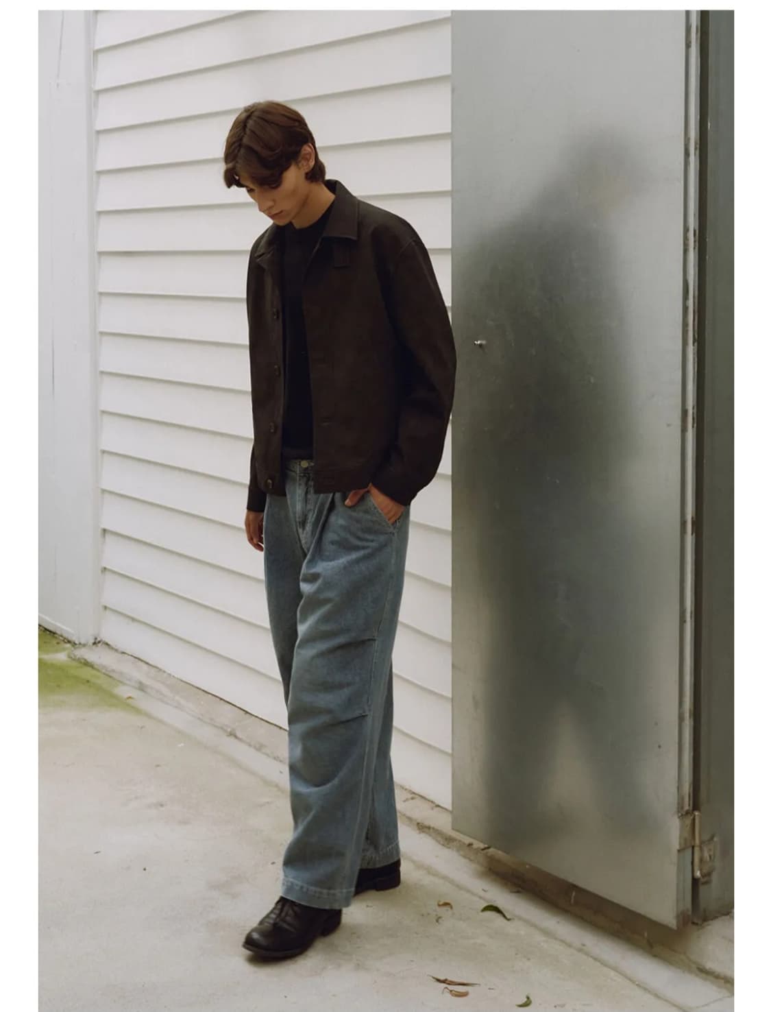 [새상품] 아르반 투 턱 데님 팬츠 블루그레이 2사이즈(m사이즈) 상품이미지7