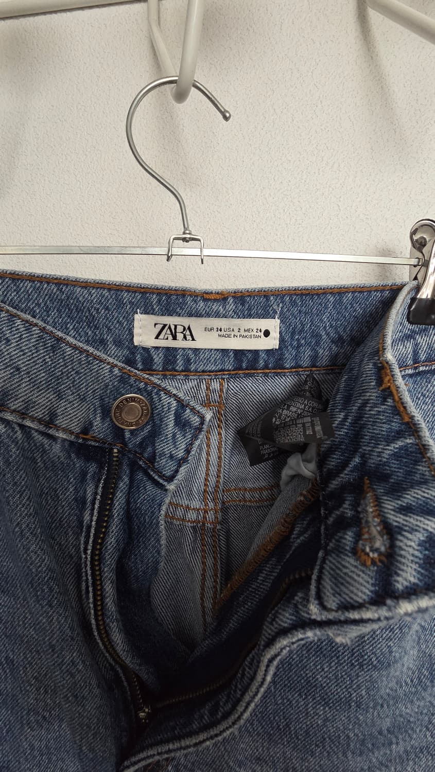 ZARA 와이드 청바지 연청 24 상품이미지3