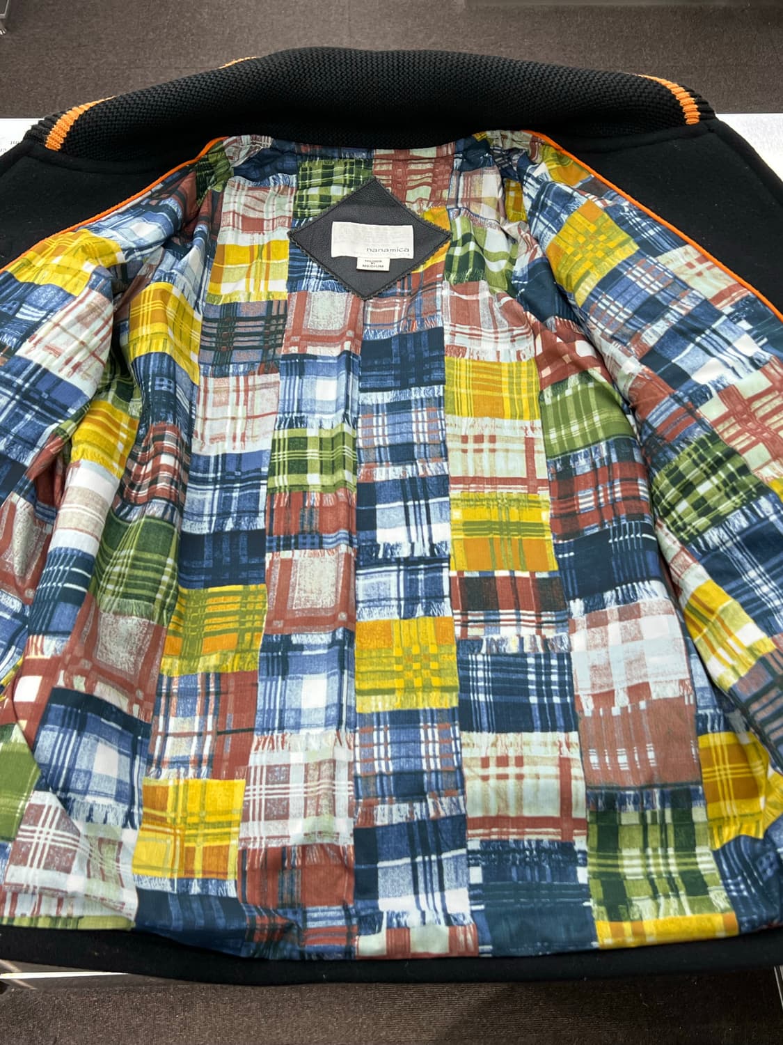 나나미카 12F/W 블랙 라이닝 패치워크 스타디움 자켓 상품이미지10