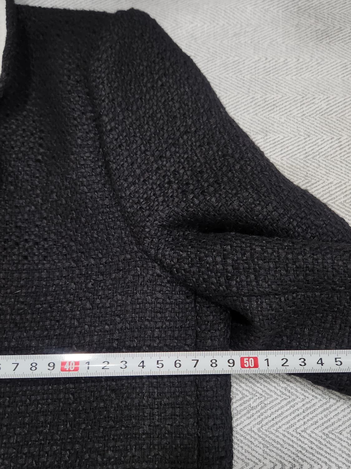 [F] 트위드 자켓 블랙 금장단추 여성 프리사이즈 상품이미지7