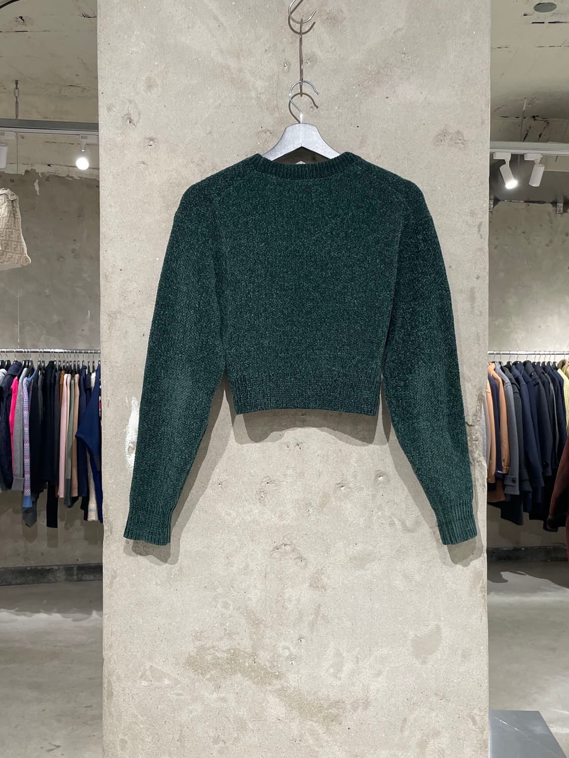 kith 그린 미카 셰닐 크롭 스웨터 상품이미지6