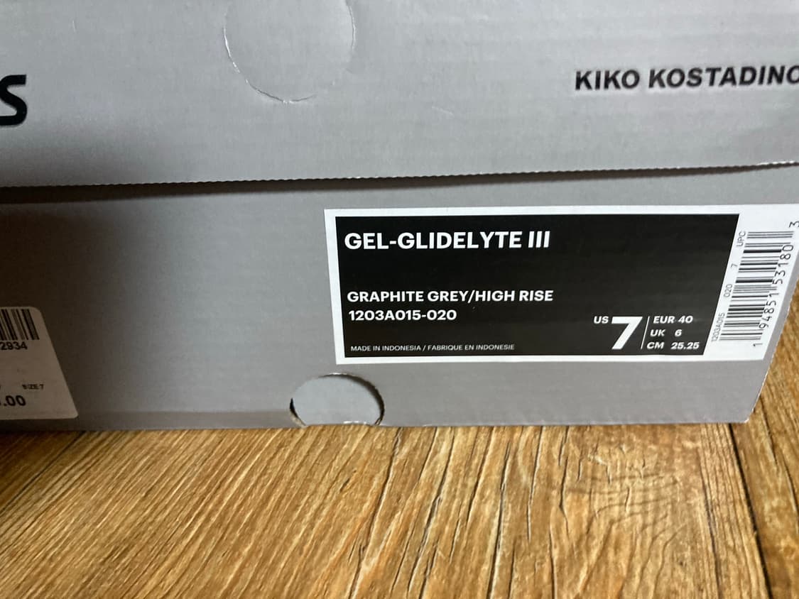 아식스 키코 젤 글라이드라이트3 252.5 새제품 상품이미지4