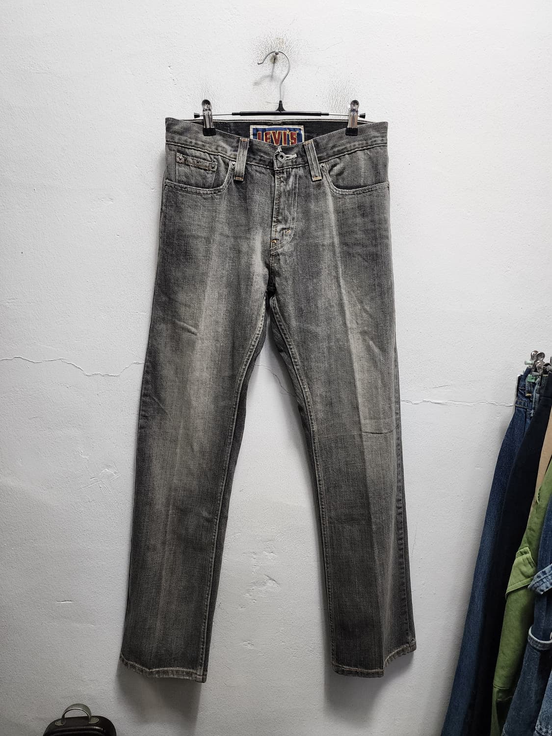 리바이스 514 빈티지 흑청 데님 팬츠 상품이미지2