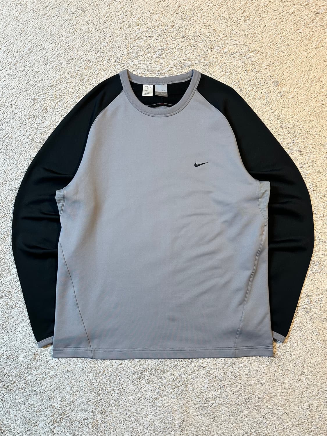 00's 나이키 올드스쿨 스우시 기능성 배색 롱슬리브 긴팔 상품이미지1