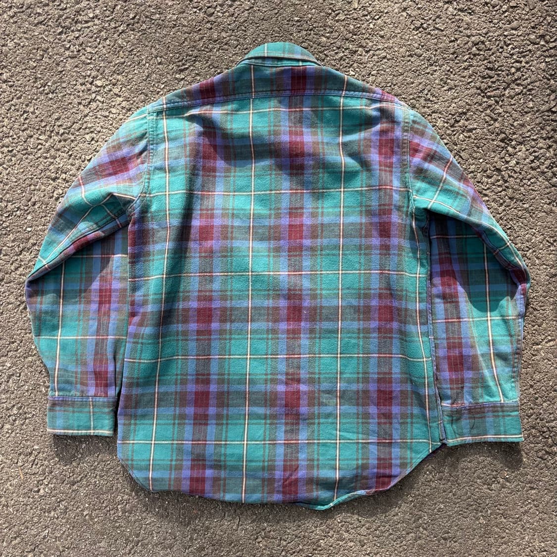 90년대 미국 울리치 헤비코튼 체크셔츠 상품이미지2