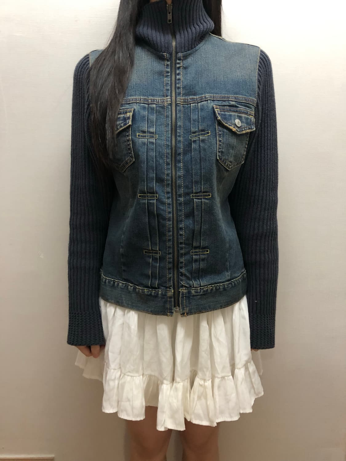 빈티지 갭 데님 니트 자켓 상품이미지6