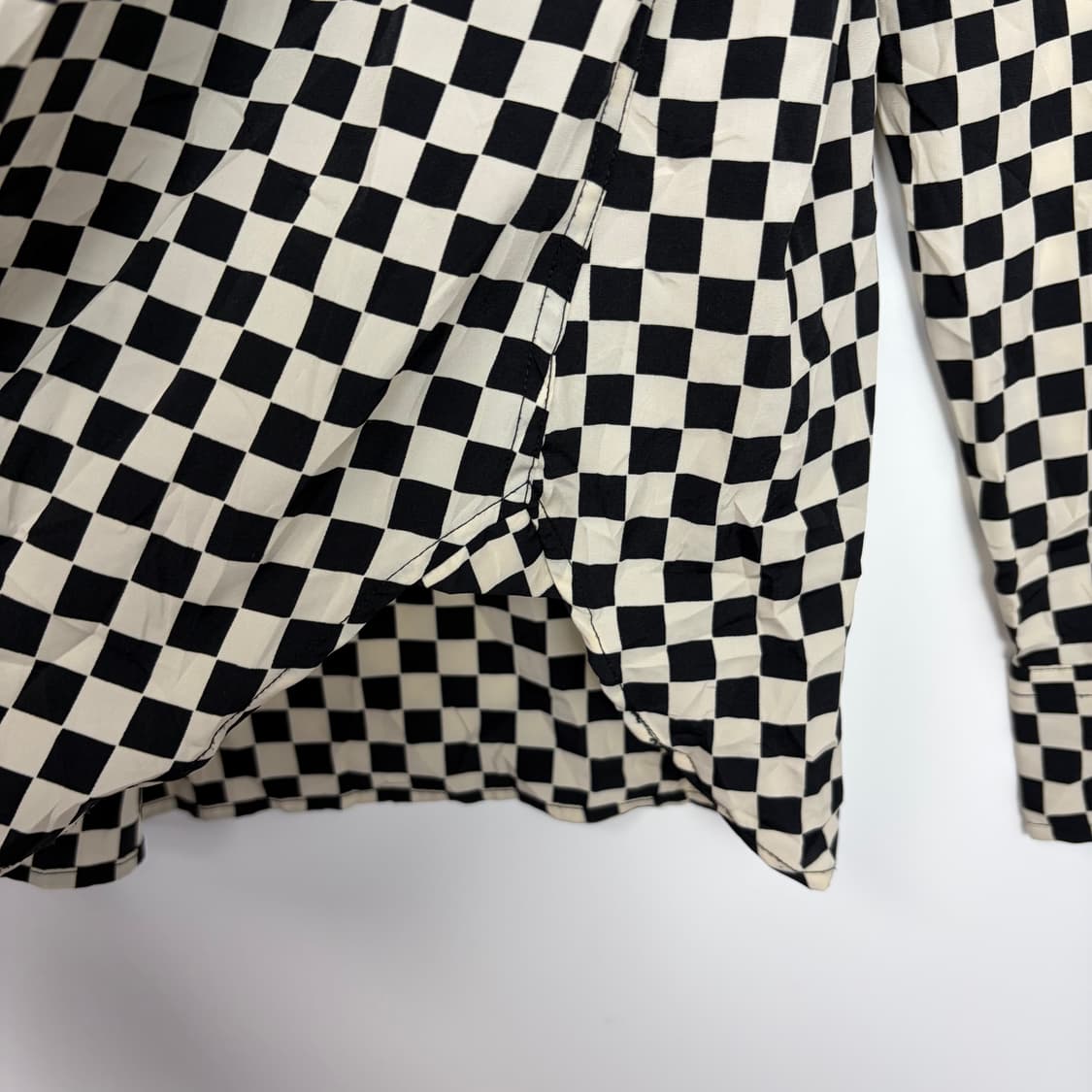 아네스베 체크 패턴 셔츠 상품이미지5