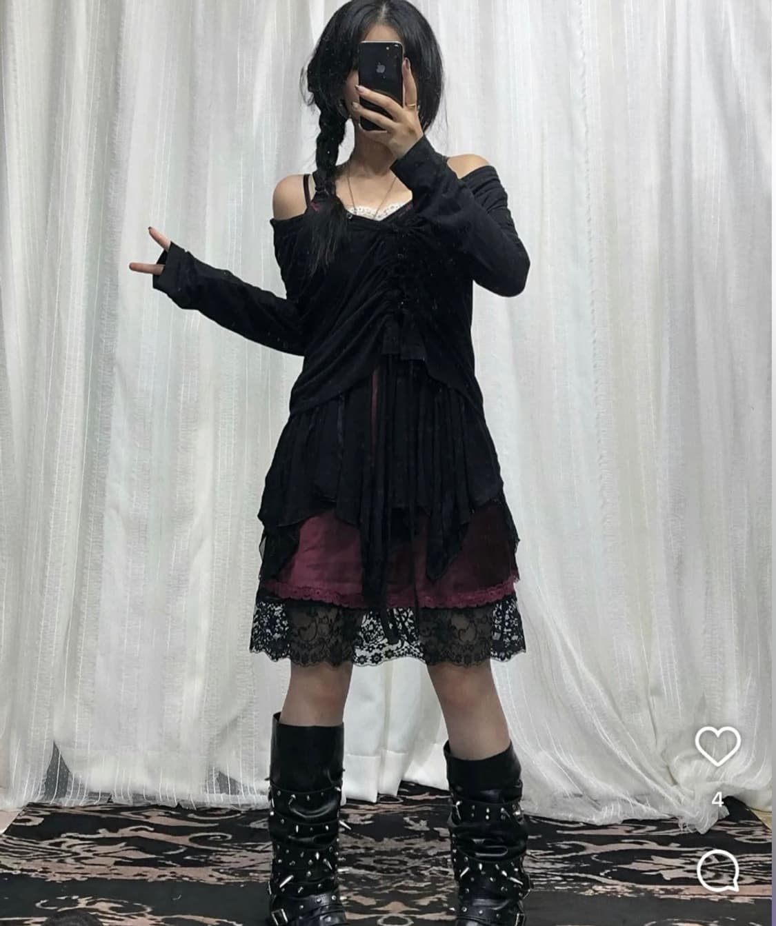 (6월 3일까지)스윙잉서울 에토 빈티지 고딕깔 슬립나시원피스 코디셋 상품이미지1