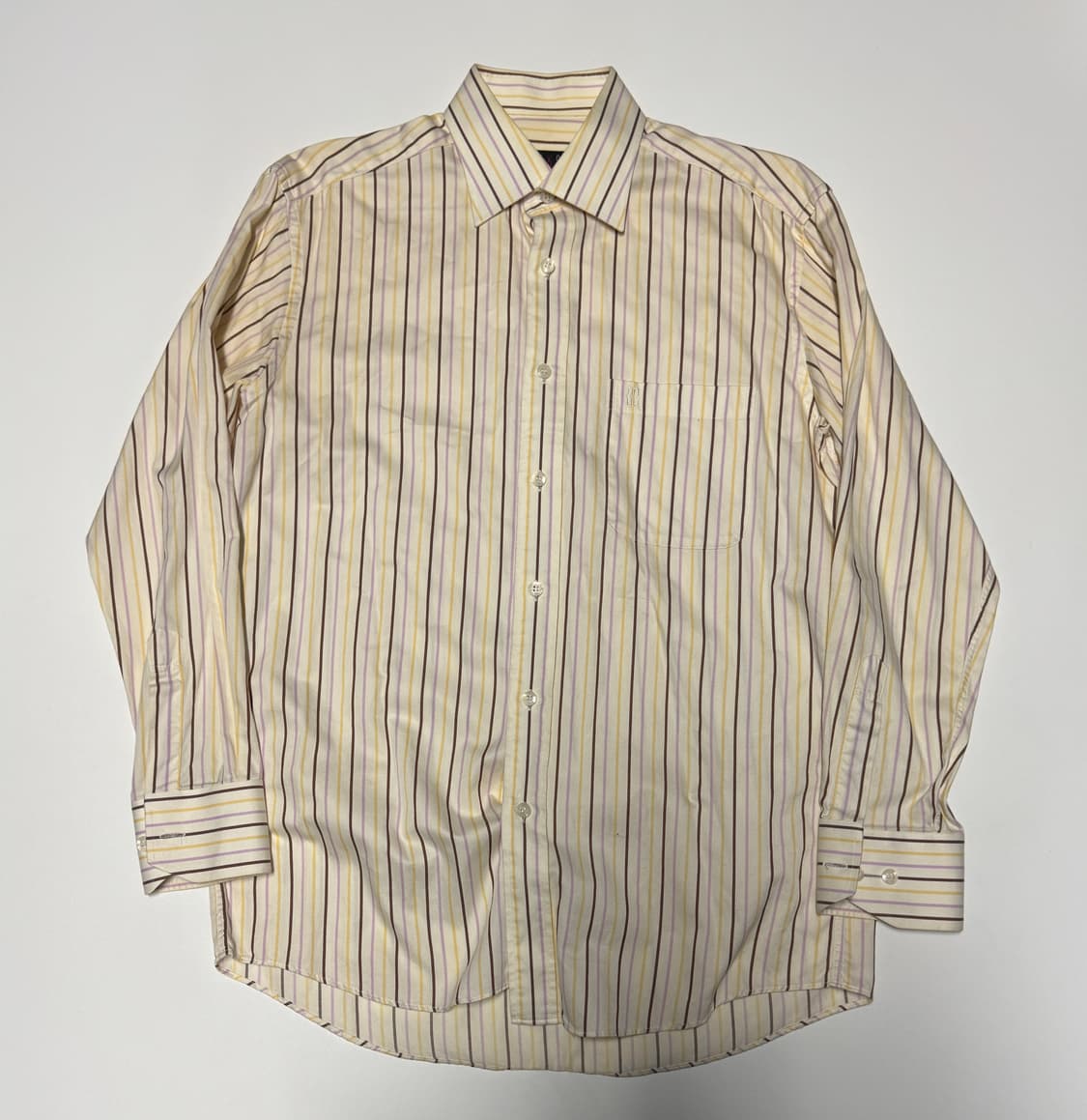 닥스 daks 옐로우 스트라이프 셔츠 M 상품이미지1