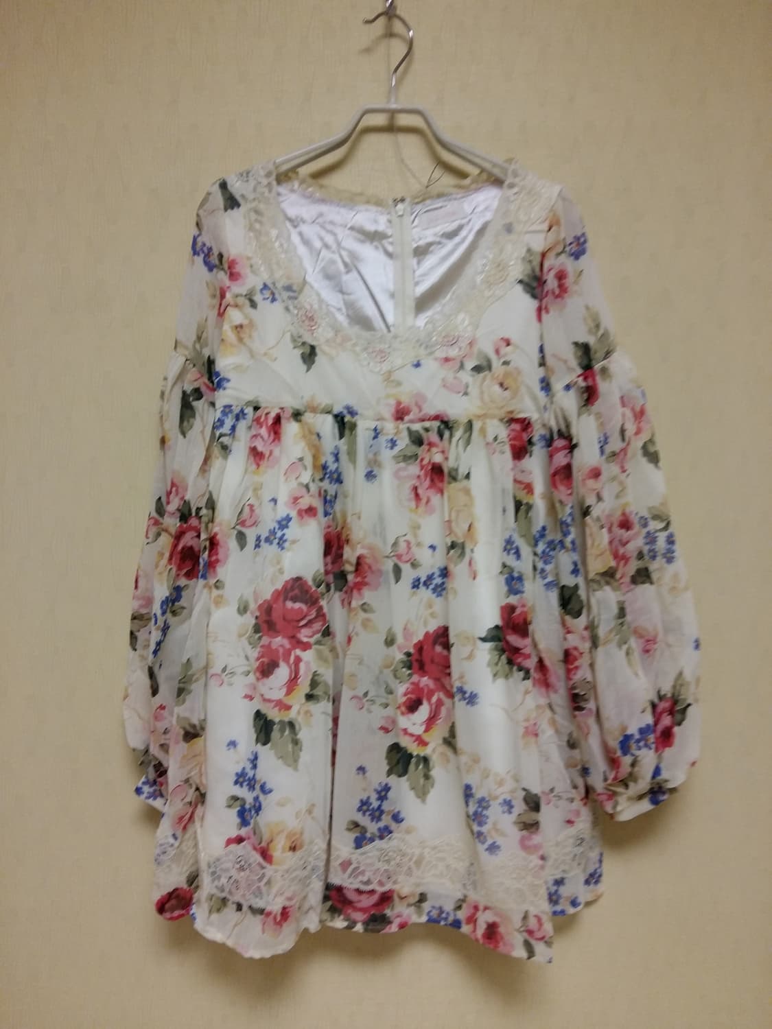 리즈리사 수선템 BIG사이즈 아이보리플로럴 스커트 상품이미지2