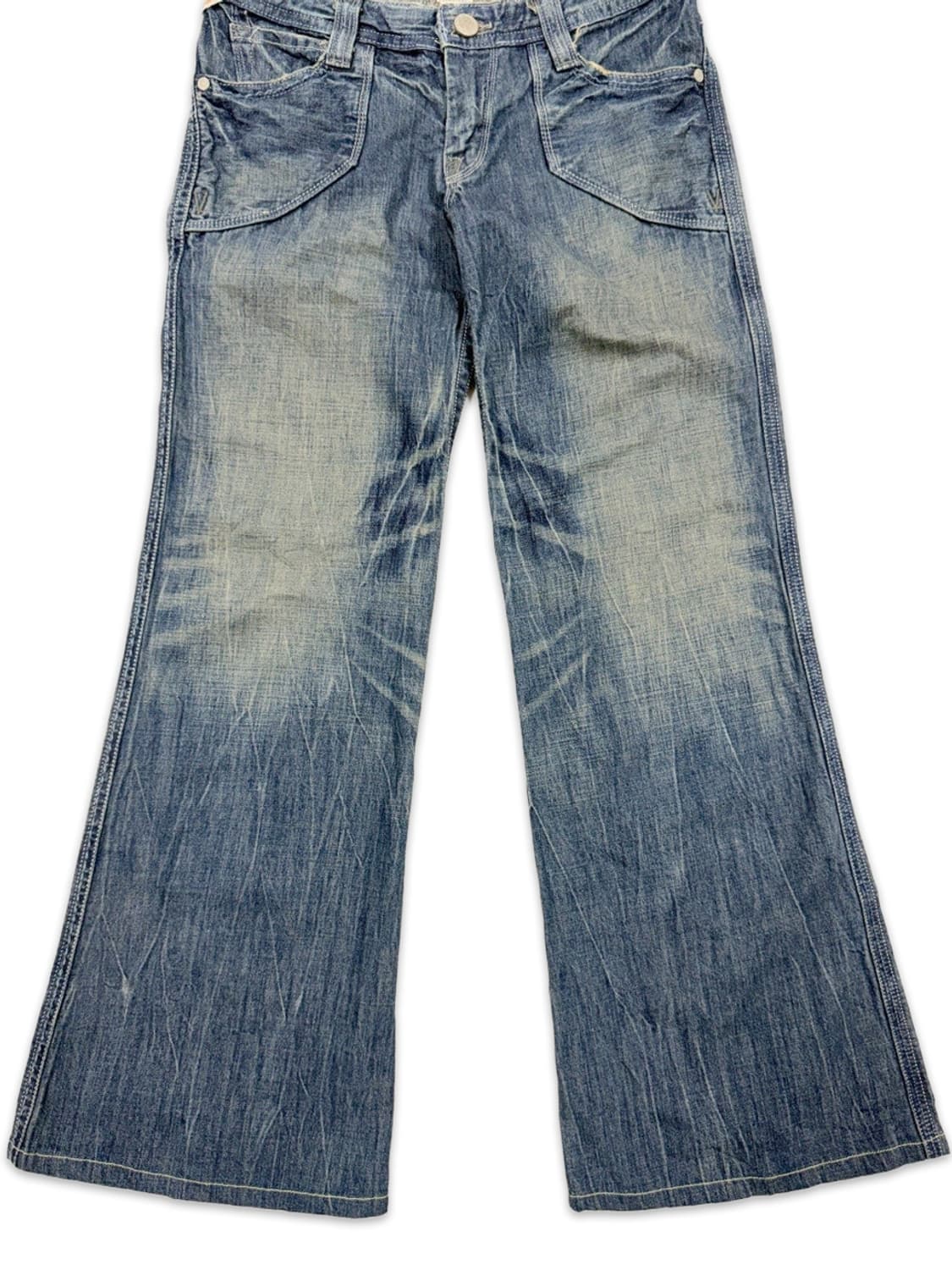 빈티지 brappers 로우라이즈 데님 부츠컷 팬츠 상품이미지3