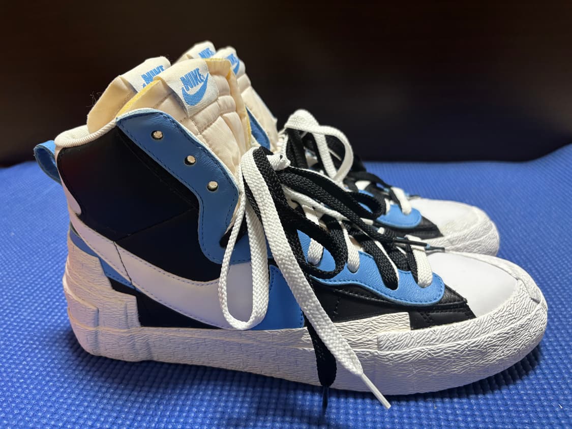 (새상품) 나이키 사카이 블레이저 미드 화이트블랙 285 상품이미지9