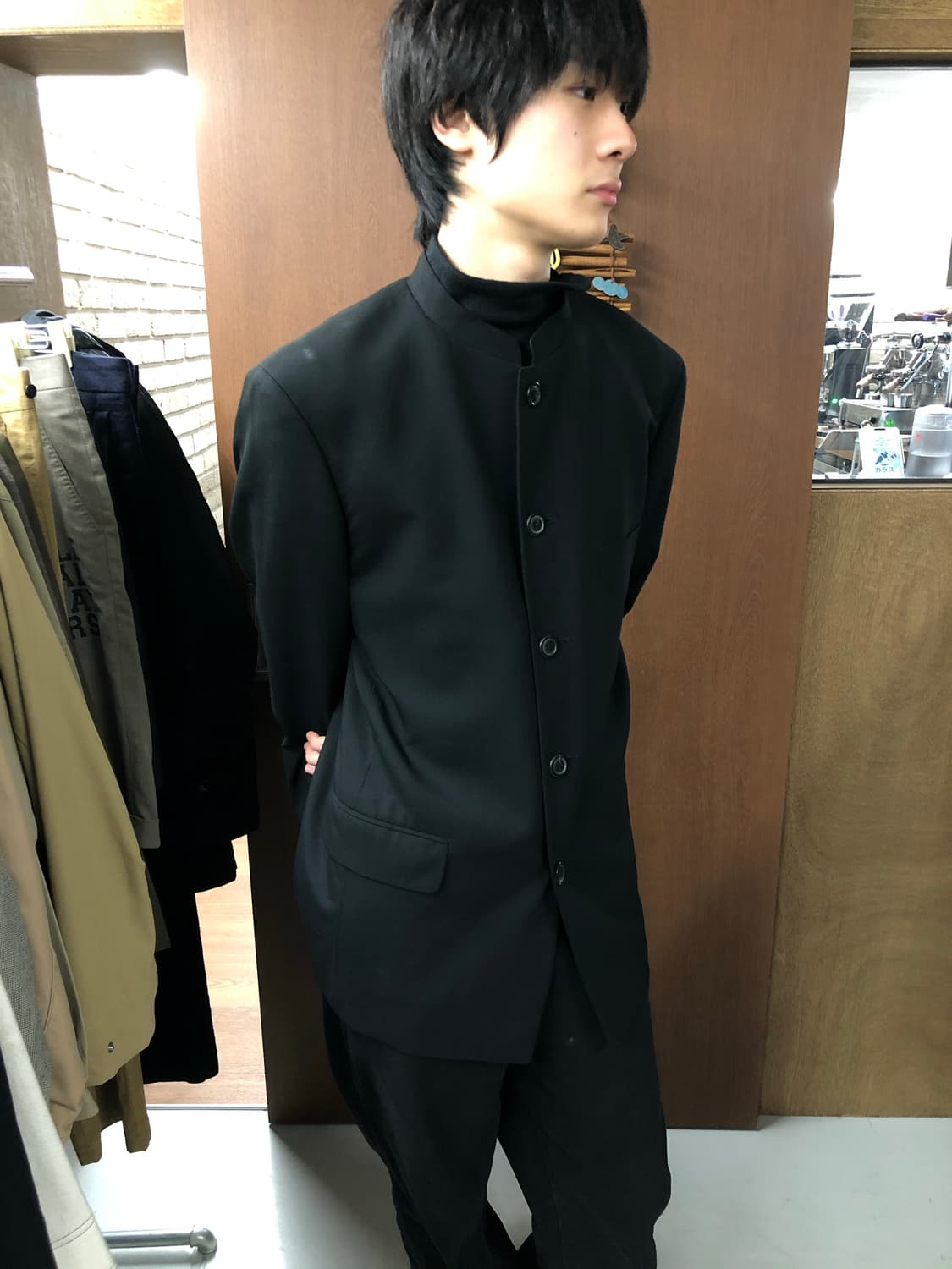 Issey miyake 스탠드 카라 블레이저 S 상품이미지1