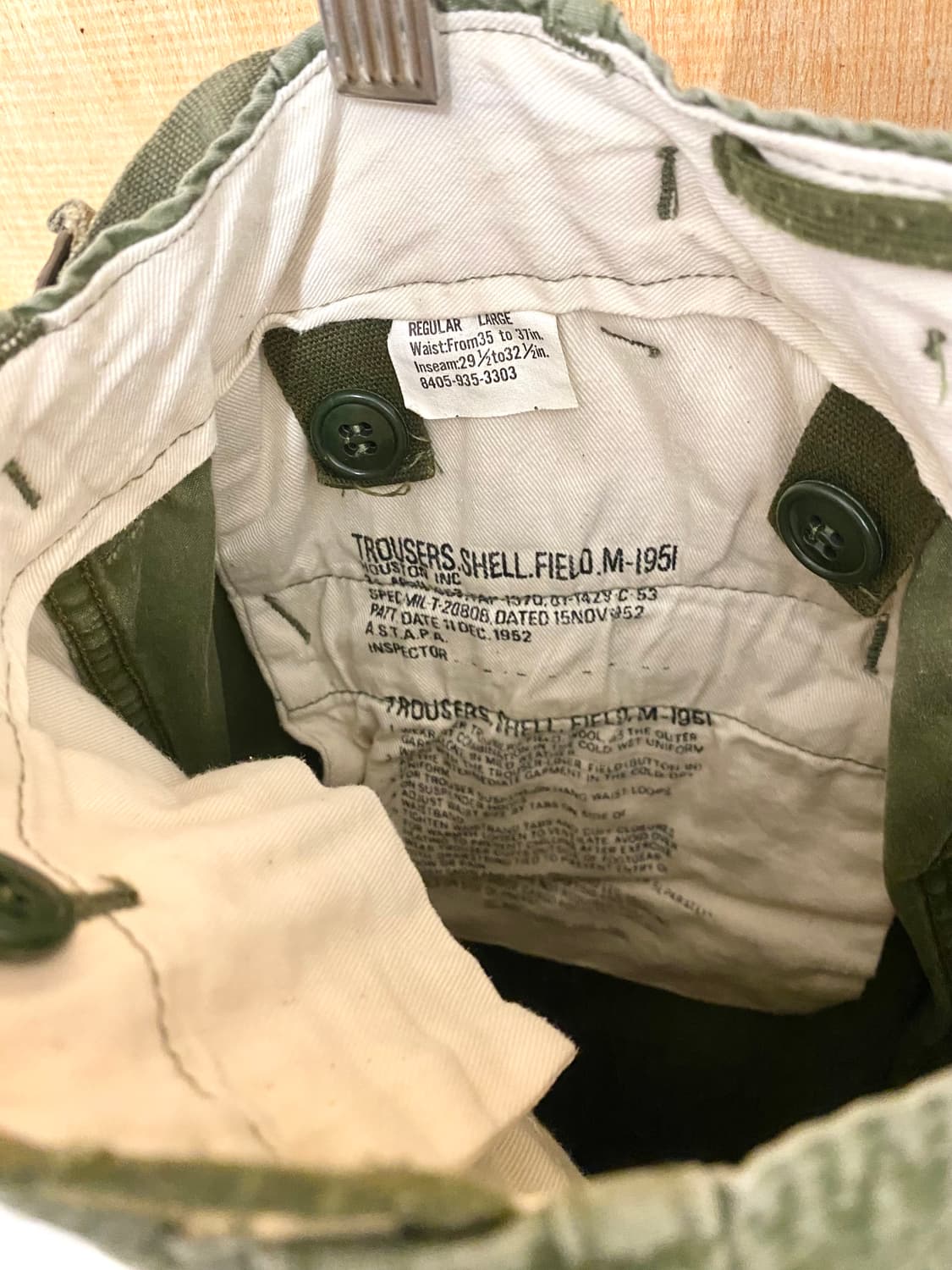 HOUSTON m-51 pants 휴스턴 하드 페이딩 M-51 쉘 팬츠 상품이미지9