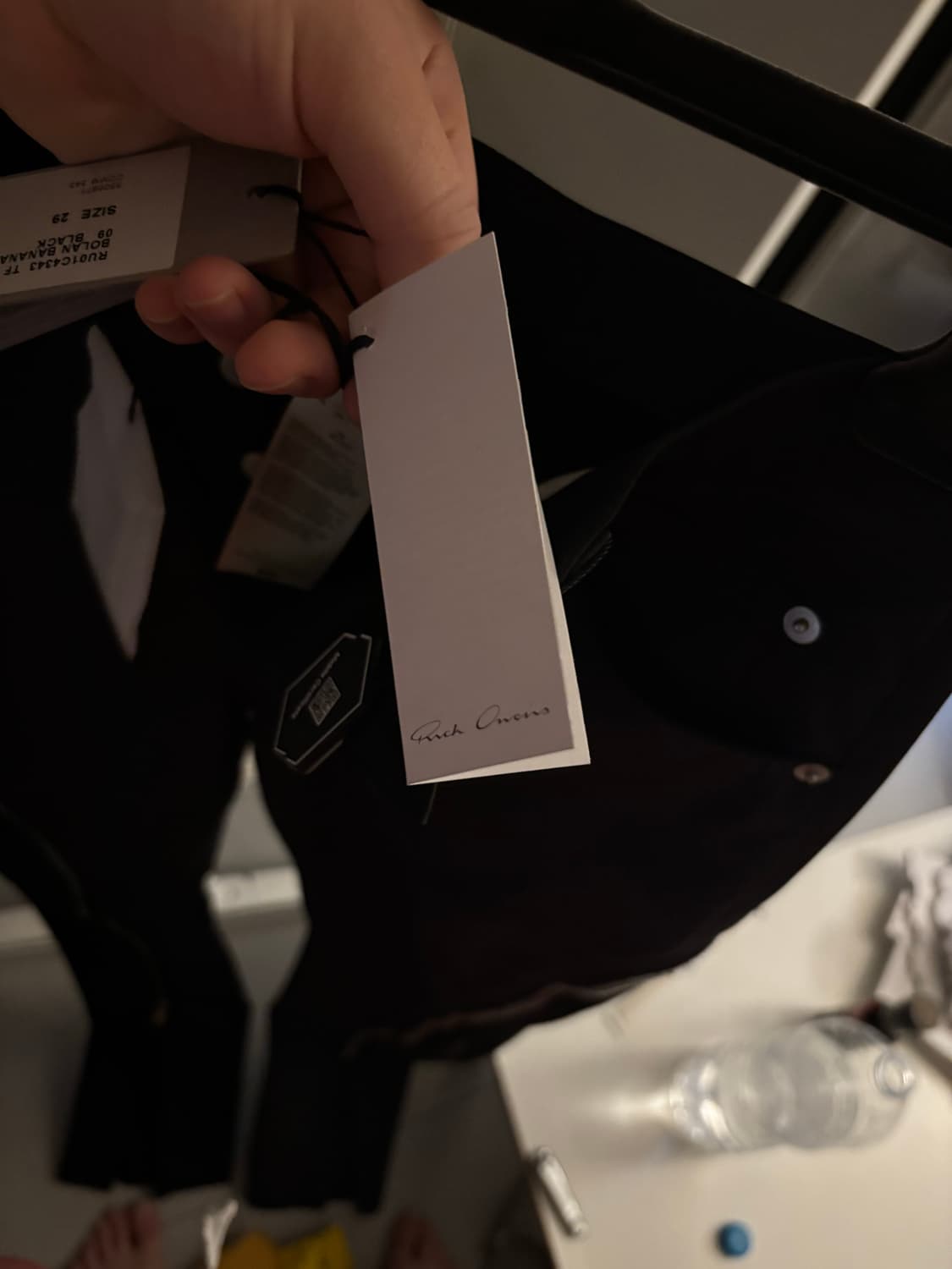 Rick Owens Bolan Banana Pants Black 급처 상품이미지8