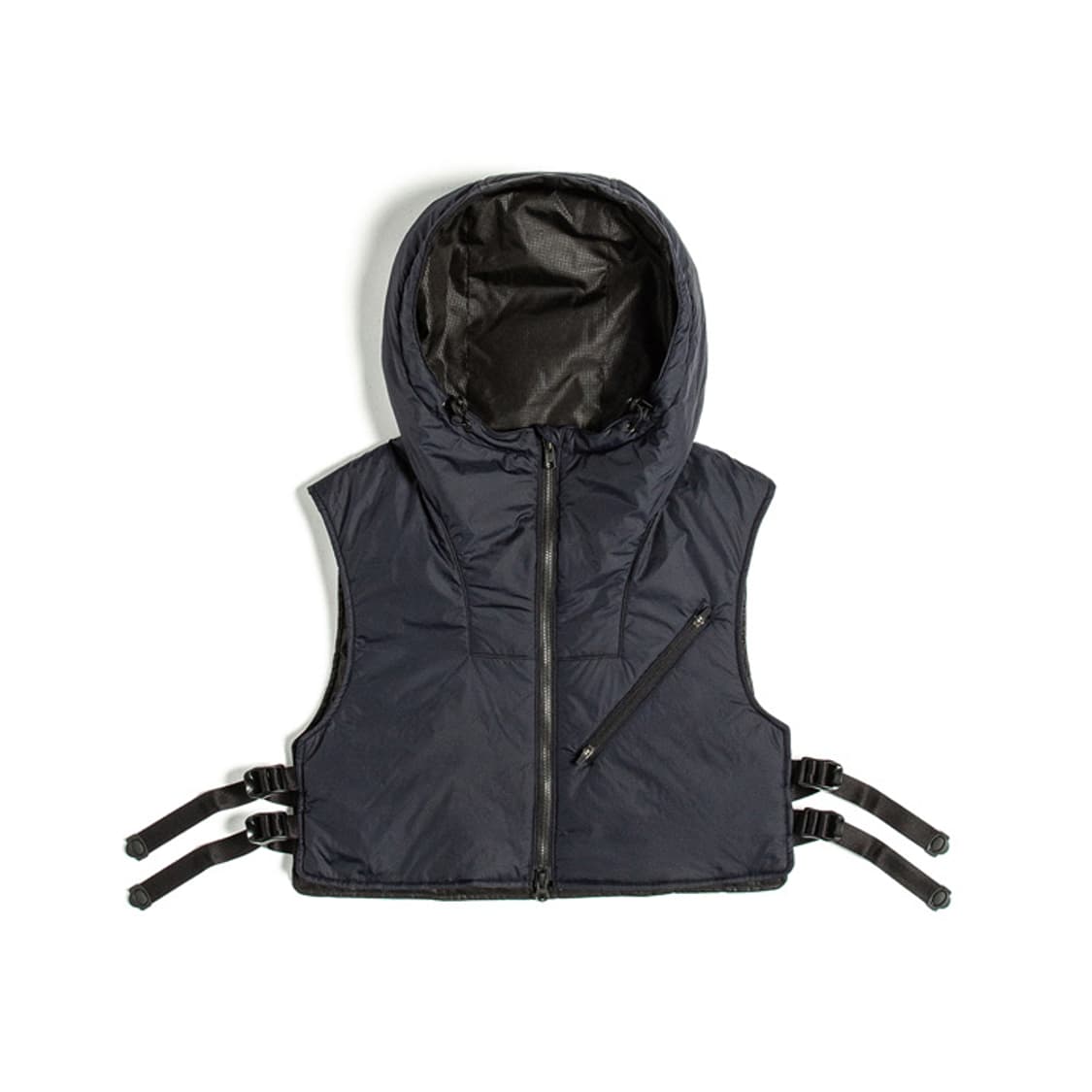 M) 언어펙티드 유틸리티 레이어드 베스트 블랙 판매. 상품이미지1